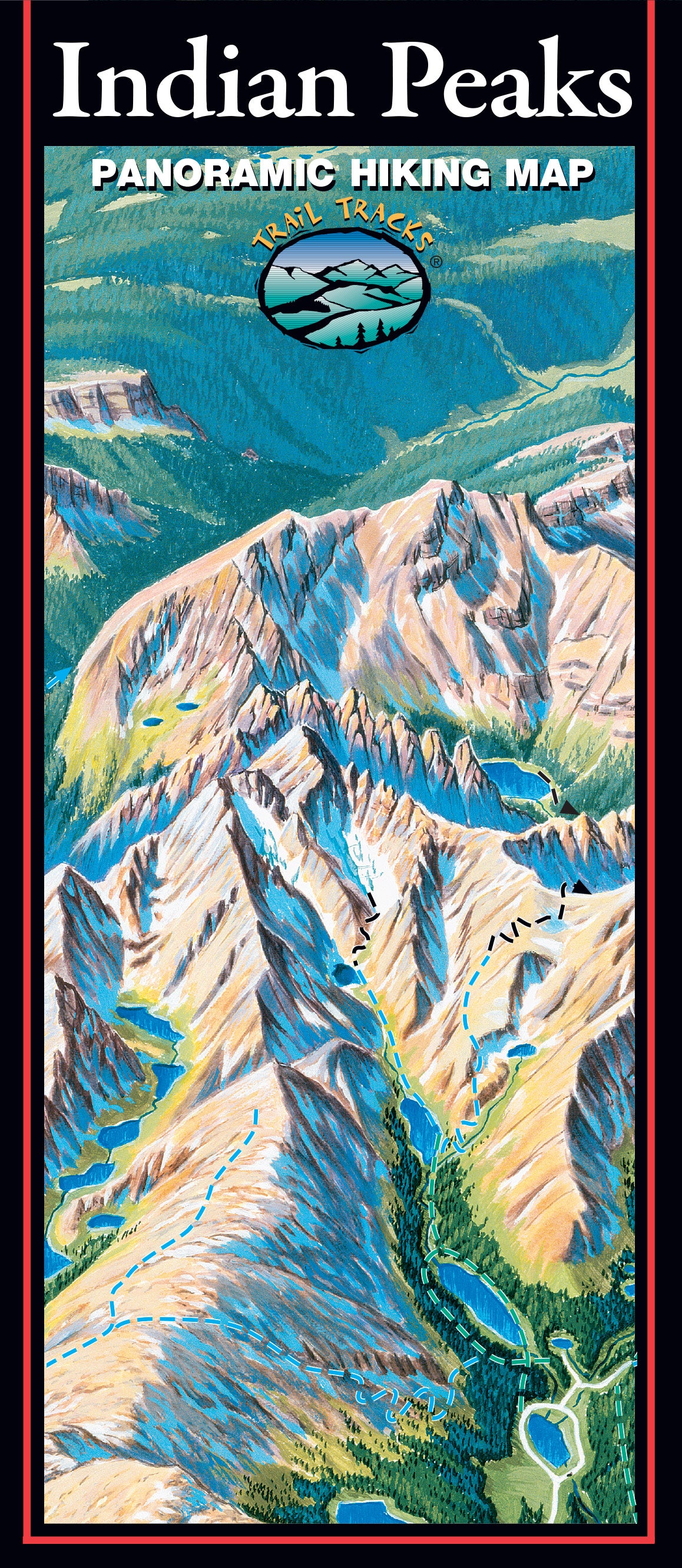 Indian Peaks Hiking Map