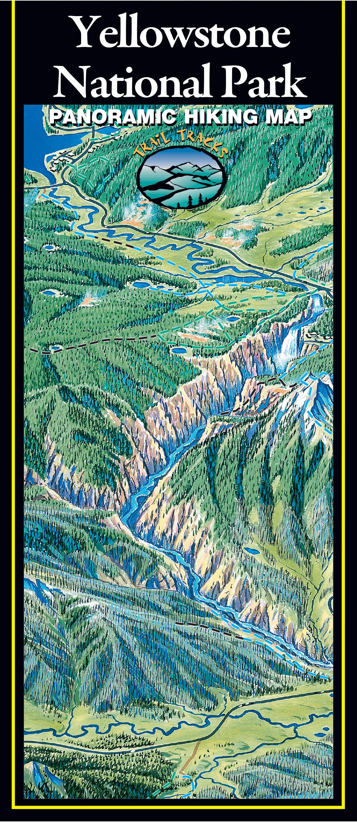 Yellowstone National Park Hiking Map - Main Image