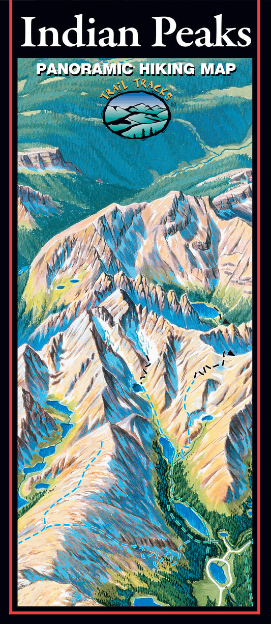 Indian Peaks Hiking Map