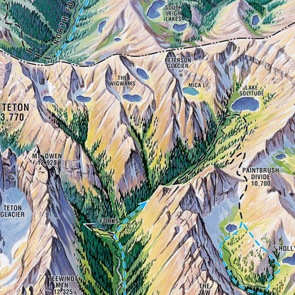 Grand Teton and Targhee Hiking Map