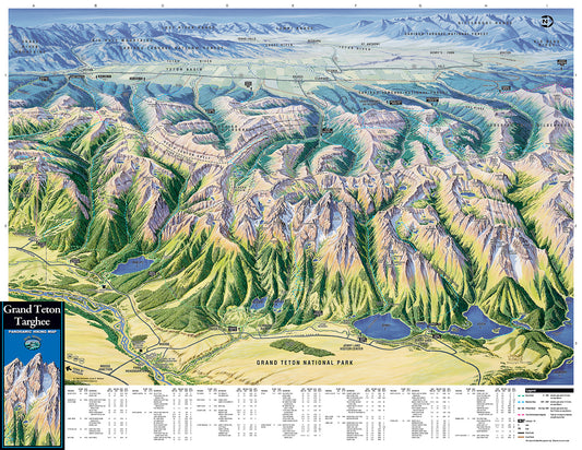 Grand Teton and Targhee Hiking Map
