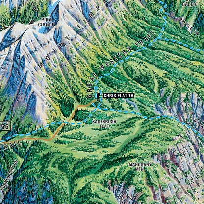 Wasatch Front Hiking Map