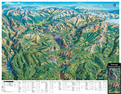 Yellowstone National Park Hiking Map