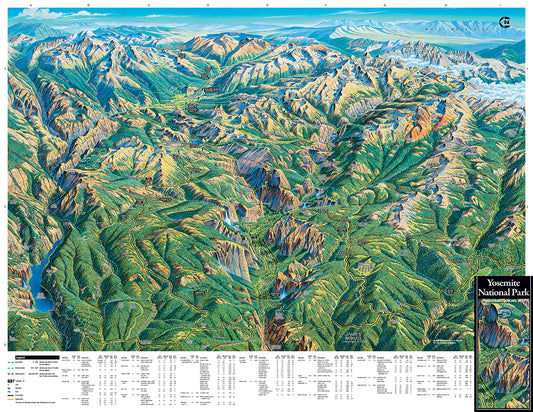 Yellowstone National Park Hiking Map